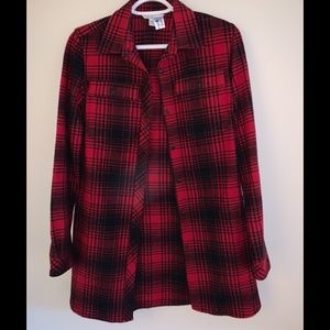 LL Bean Flannel Plaid Button Down Shirt